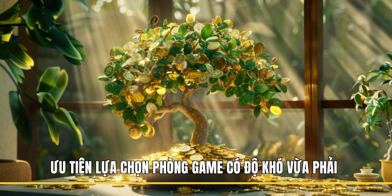 Ưu tiên lựa chọn phòng game có độ khó vừa phải 